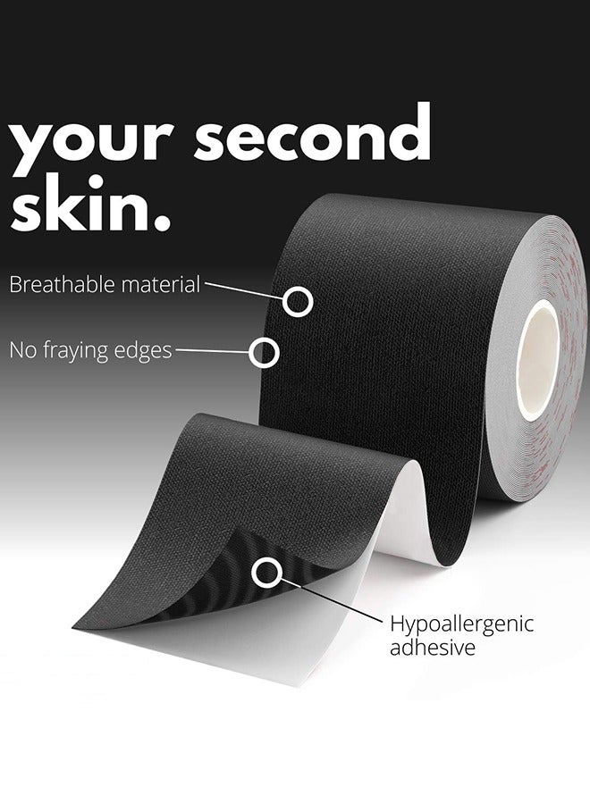 Generic 3 Rolls Kinesiology Tape, Kinetic Tape Joints Support & Muscle Pain Relief Muscle Tape or Sports & Weightlifting, 5CM x Long Roll 5M Free Cut Tape  - Image 5