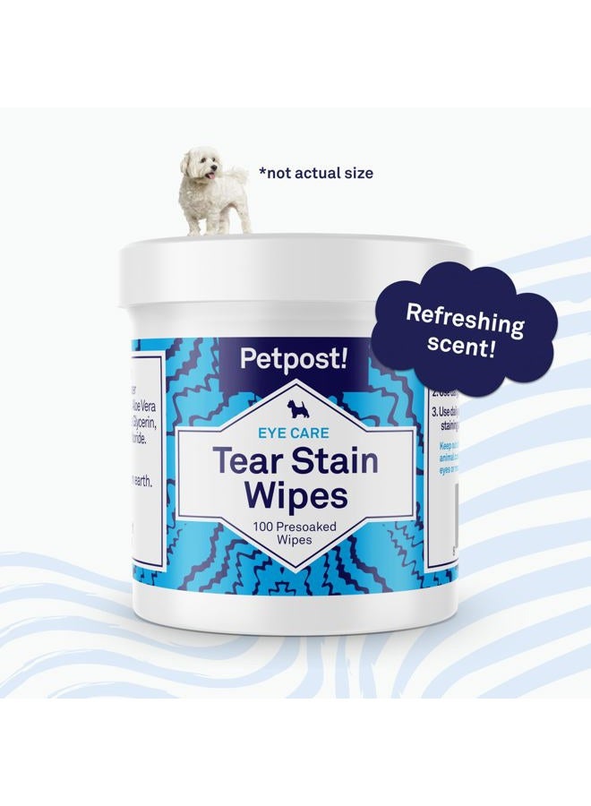 Petpost Tear Stain Remover Wipes - Presoaked Cotton Pads - Best Natural Eye Crust Treatment for White Fur - Maltese Angels Approved - Chemical and Bleach Free 100 ct. - Image 5
