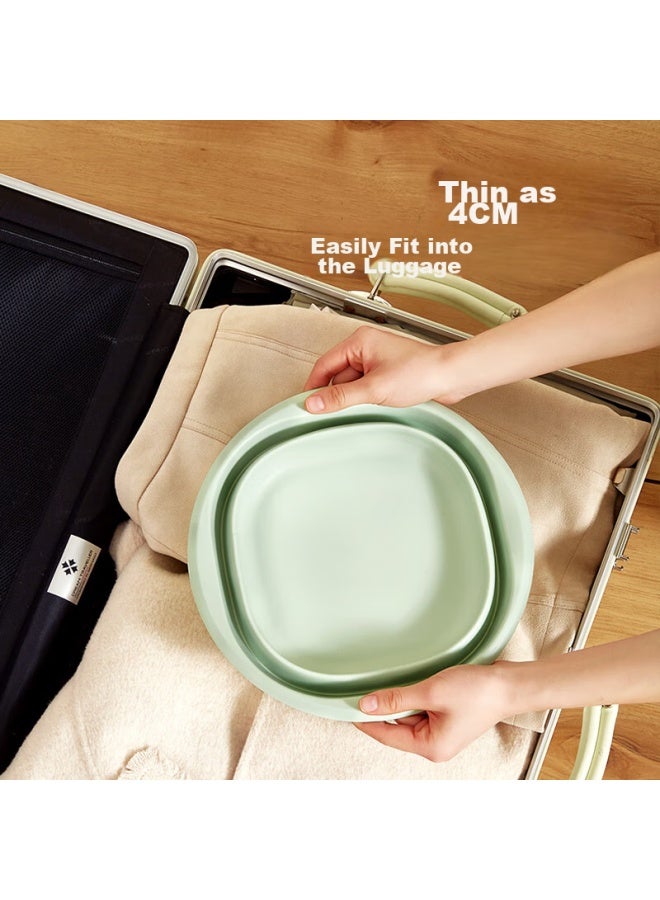 Sometimes Travel Folding Basin, Portable Foldable Basin For Business Trips, Dormitory, Home Use, Plastic Basin, Large Size - Image 1