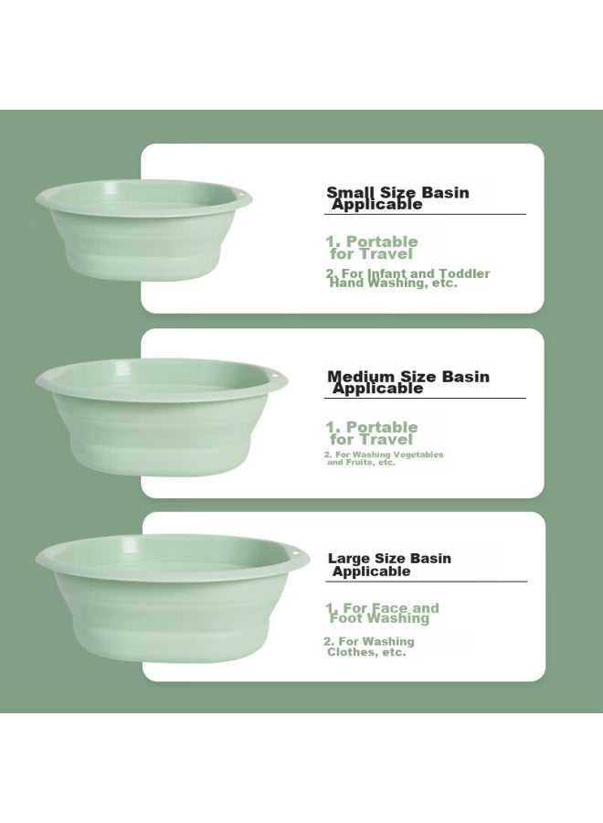 Sometimes Travel Folding Basin, Portable Foldable Basin For Business Trips, Dormitory, Home Use, Plastic Basin, Large Size - Image 3