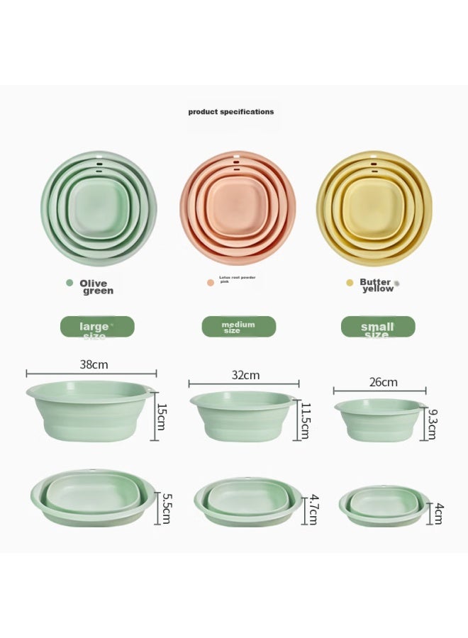 Sometimes Travel Folding Basin, Portable Foldable Basin For Business Trips, Dormitory, Home Use, Plastic Basin, Large Size - Image 4