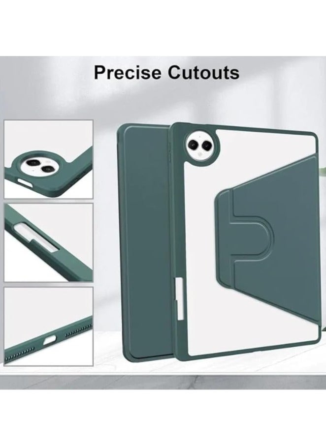 general Suitable for Huawei MatePad Pro 12.2 2024 tablet computer protective case, rotating acrylic all-inclusive ultra-thin back shell protective leather case - Image 2