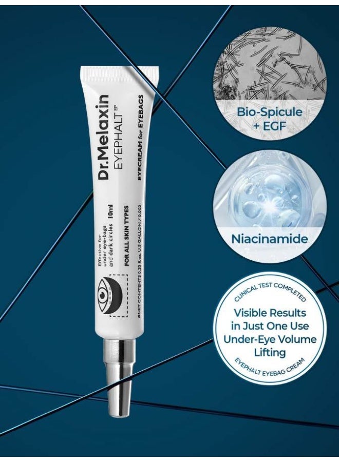 Dr. Melaxin Eyephalt Eyebag Cream – Advanced under-eye bag cream for dark circles, puffiness & fine lines | Lightweight fast-absorbing eye gel-cream with hydrating actives | Brightening, de-puffing & smoothing eye treatment for day & night | Suitable for all skin types, contact-lens friendly, fragrance-free - Image 3