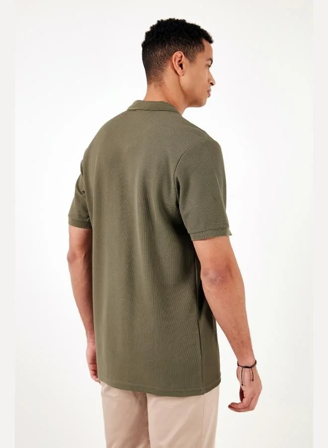 Buratti  Buratti Cotton Regular Fit Half Zipper 3-Pack Polo Collar T-Shirt Men's Polo Collar T-Shirt 5902434S3 for Men | Best Price UAE