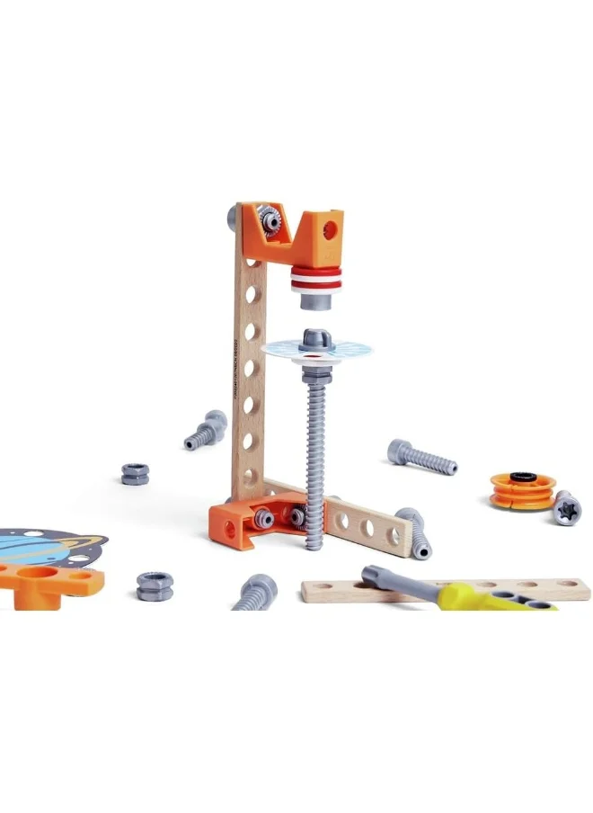 هيب Hape Junior Inventor Magnet Science Lab | 34-Piece Magnetic Science Kit | STEAM Educational Toys for Kids 4 Years and Up