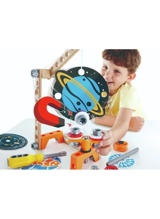 Hape Junior Inventor Magnet Science Lab | 34-Piece Magnetic Science Kit | Steam Educational Toys For Kids 4 Years And Up 26cm