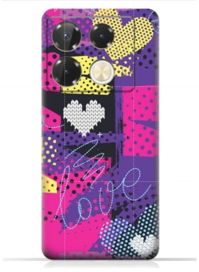 إيه إم سي ديزاين غطاء حماية بطبعة هاتف انفنيكس نوت 40 برو 4G