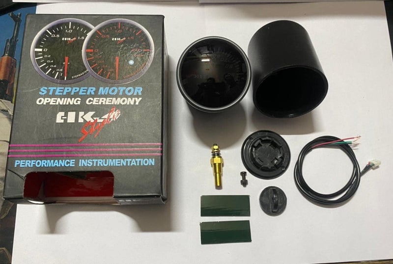 AUTO MT HKS Dashboard Gauges - Tachometer, Water Temperature, Volt, Oil Pressure Meters - Image 3
