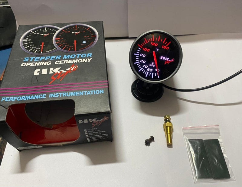 AUTO MT HKS Dashboard Gauges - Tachometer, Water Temperature, Volt, Oil Pressure Meters - Image 1