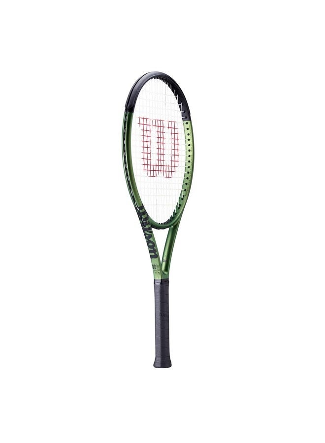 Wilson Blade 26 V8 Tennis Racket, Head 100, 16x19, Junior Intermediate - Green/ Black - Image 2