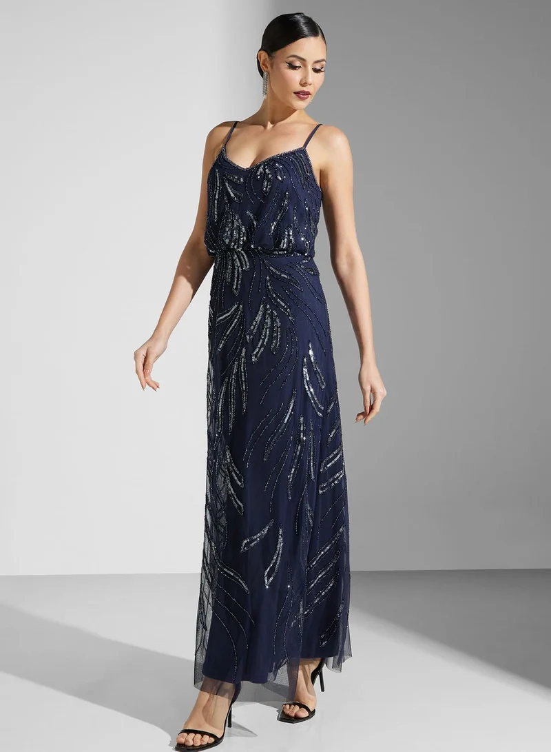 Namshi x Strappy Embellished Dress