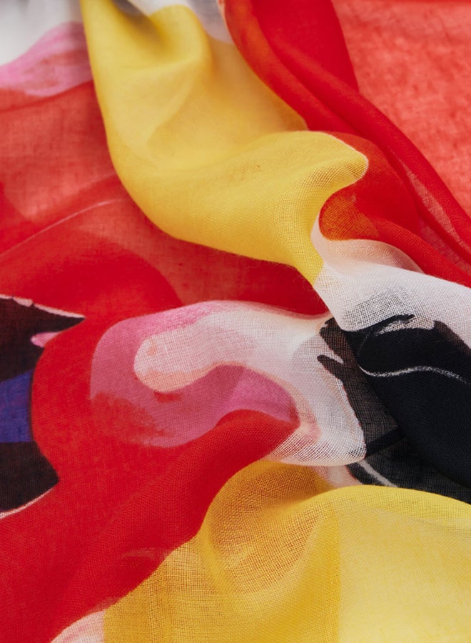 DESIGUAL Arty floral scarf  - Image 2