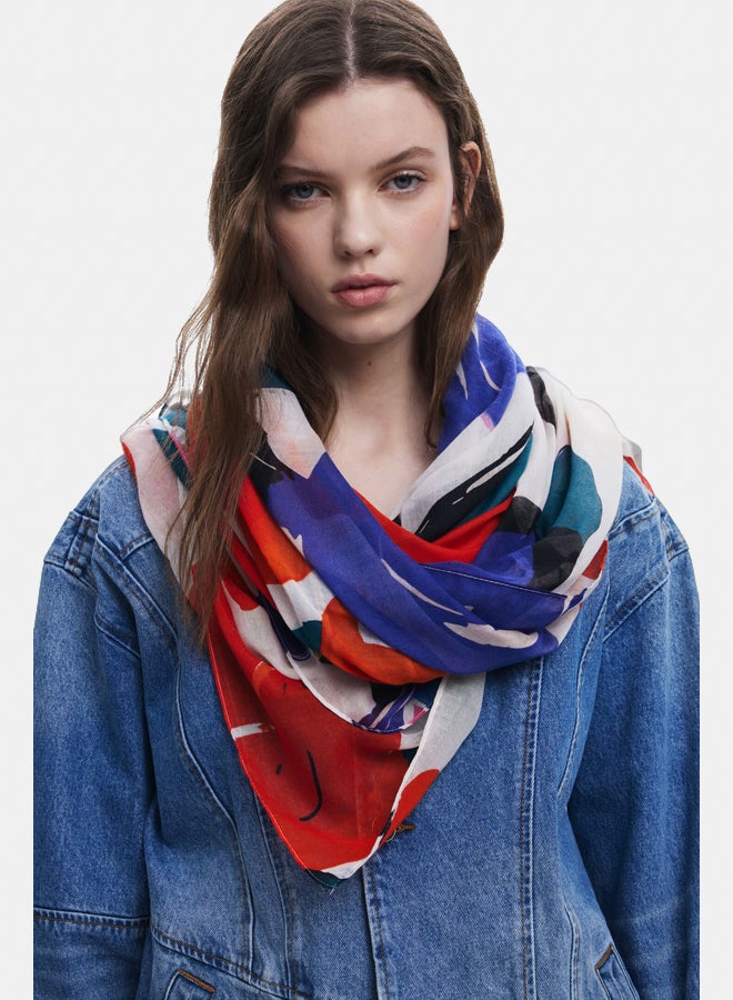 DESIGUAL Arty floral scarf  - Image 3