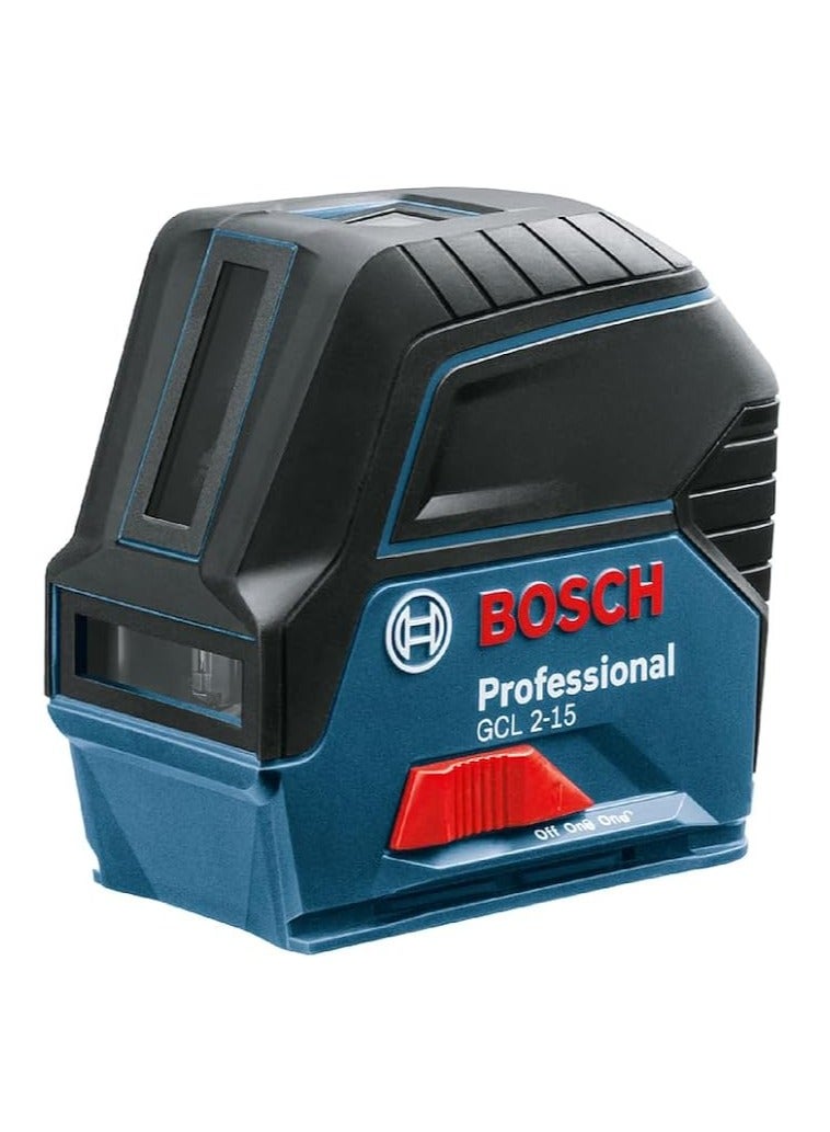 Bosch Professional Cross Line Laser GCL 2-15  Red Laser, Interior, with Plumb Points, Working Range: 15 m - Image 2