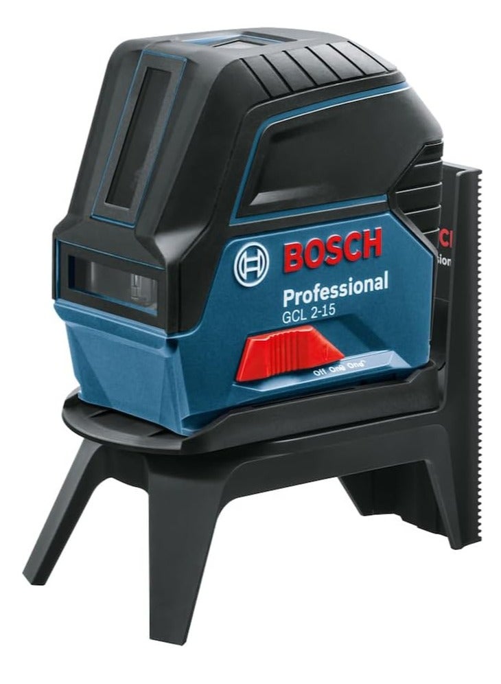 Bosch Professional Cross Line Laser GCL 2-15  Red Laser, Interior, with Plumb Points, Working Range: 15 m - Image 3