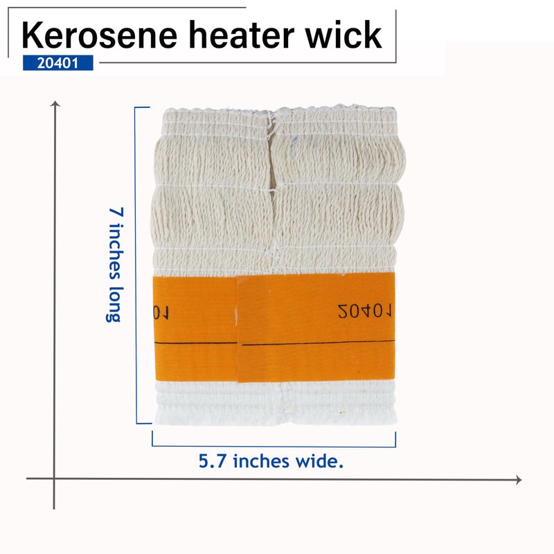 Irnyso Heater Oil Kerosene Lamp Wick 20401U CT1200 5.7''Wide x 7" Long fits Duraheat Dyna Glo RMC55-R7 RMC55-R7B Envirotemp Heatmate Keroheat Kerojet Kero-World Sengoku Mega etc - Image 3