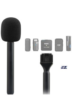 ELTRAZONE Handheld Mic Adapter Stand for Multiple Branded Wireless Transmitters, Interview Go Handle Stick with Cold Shoe Mount for Secure Mic Holding and Easy Setup – Ideal for Interviews, Vlogging, and Presentations  - Image 1