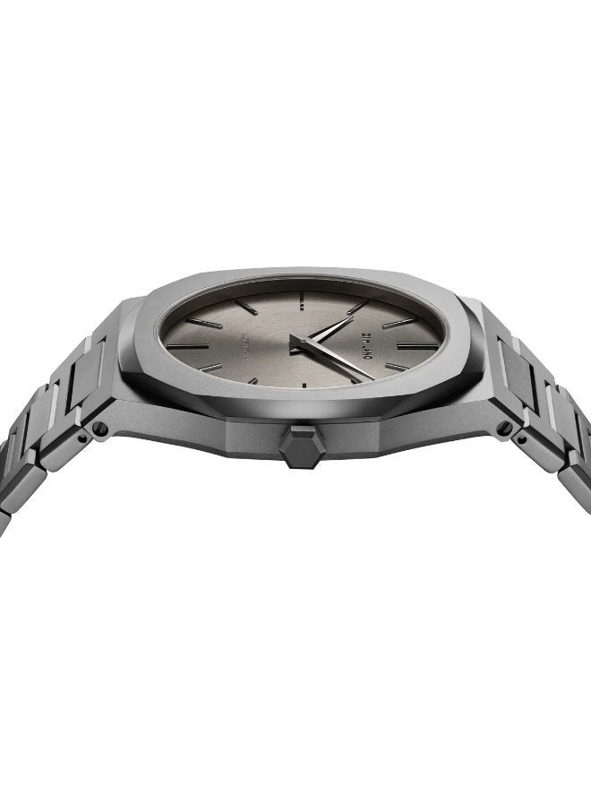 D1 Milano Ultra Thin Monoblock Anthracite Watch 40mm - Image 2