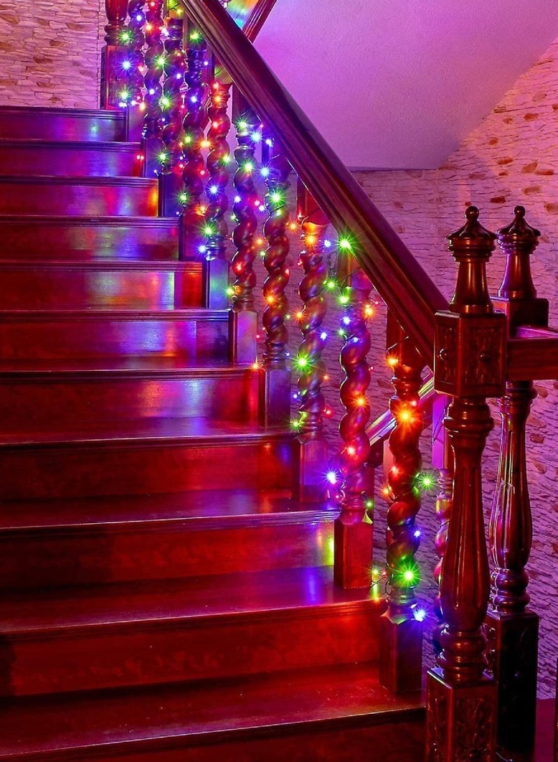 يوويل ضوء رمضان 10 متر LED متعدد الألوان ضوء خرافي لديكور رمضان ضوء ستارة للمنزل والديكور الخارجي ضوء متعدد الأوضاع يعمل  - Image 2