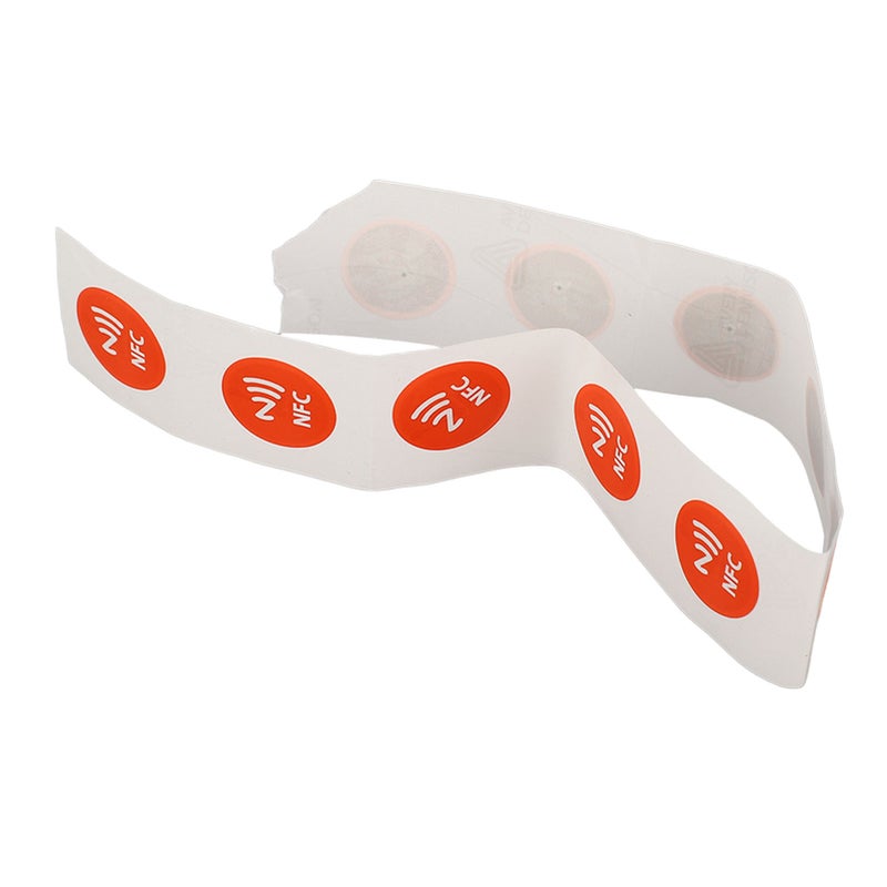 30PCS NFC Tags NFC Stickers Compatible for TagMo and for Amiibo 504 Bytes Memory Fully Programmable Red - Image 3