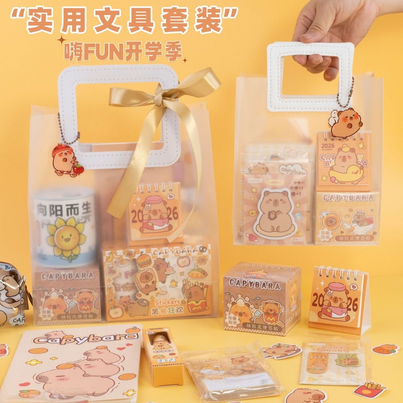 High Beauty Value Cartoon Hand Account Book Stationery Set Gift Box Hand Account Notebook Set Children Primary School Students Gift - Image 2