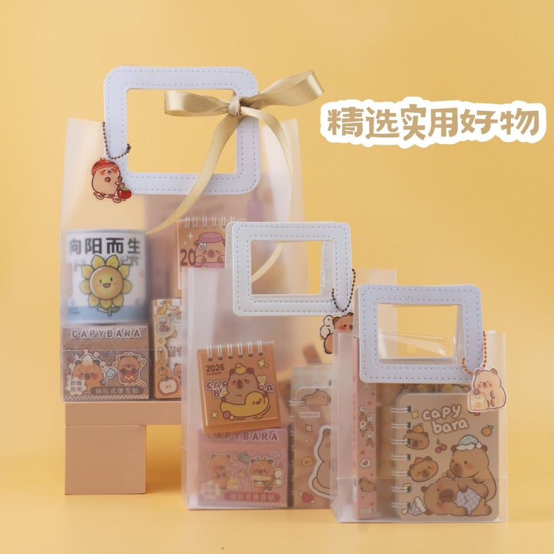 High Beauty Value Cartoon Hand Account Book Stationery Set Gift Box Hand Account Notebook Set Children Primary School Students Gift - Image 3