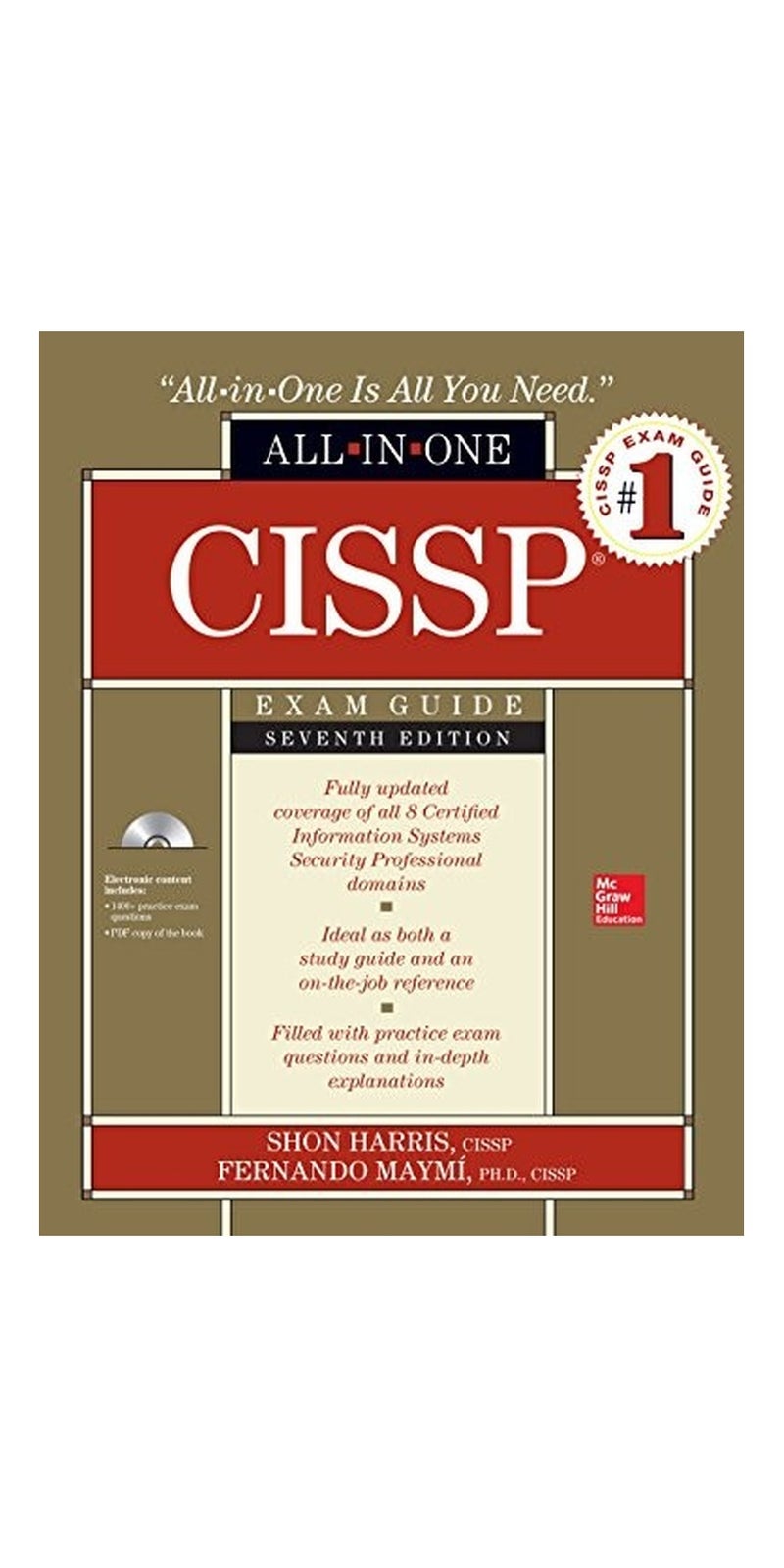 CISSP: Exam Guide | Authored by Shon Harris, Fernando Maymi | Hardcover | Seventh Edition | Published by McGraw-Hill Education