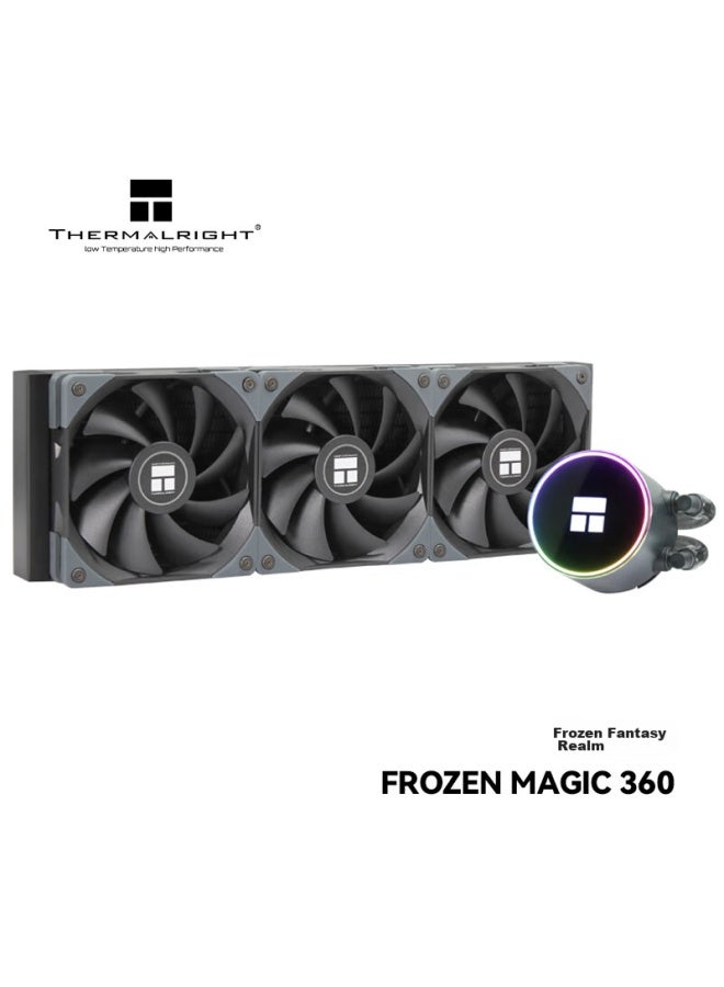 Thermalright مبرد سائل شامل ثيرمالرايت فروزن ماجيك 360، مراوح C12، دعم متعدد المنصات، كتلة ماء ARGB، FM360 - Image 1