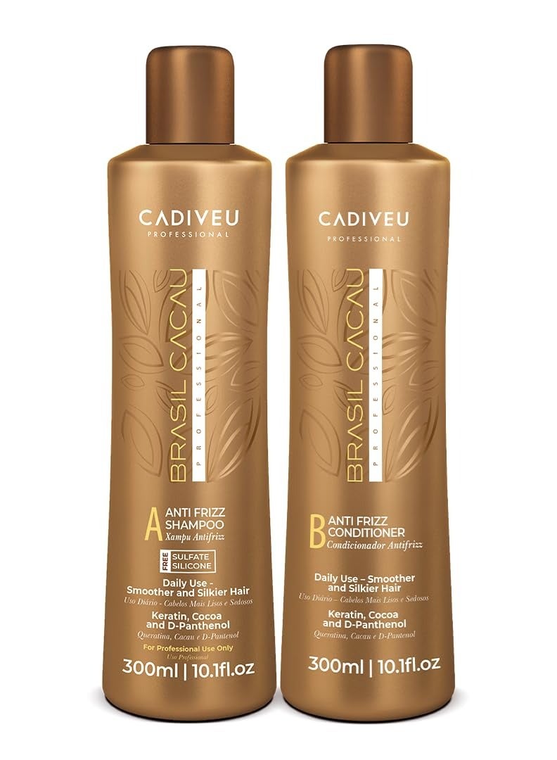 Brasil Cacau Brasil Cacau Sulfate Free Shampoo & Conditioner - 300ml for Enhanced Natural Curls - Image 1