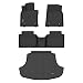 HAFIDI All Weather Car Floor Mats Cargo Liner for Lexus ES 20192024 ES350ES300h 2025 ES300h Custom Fit Full Set Accessories Black - Image 2