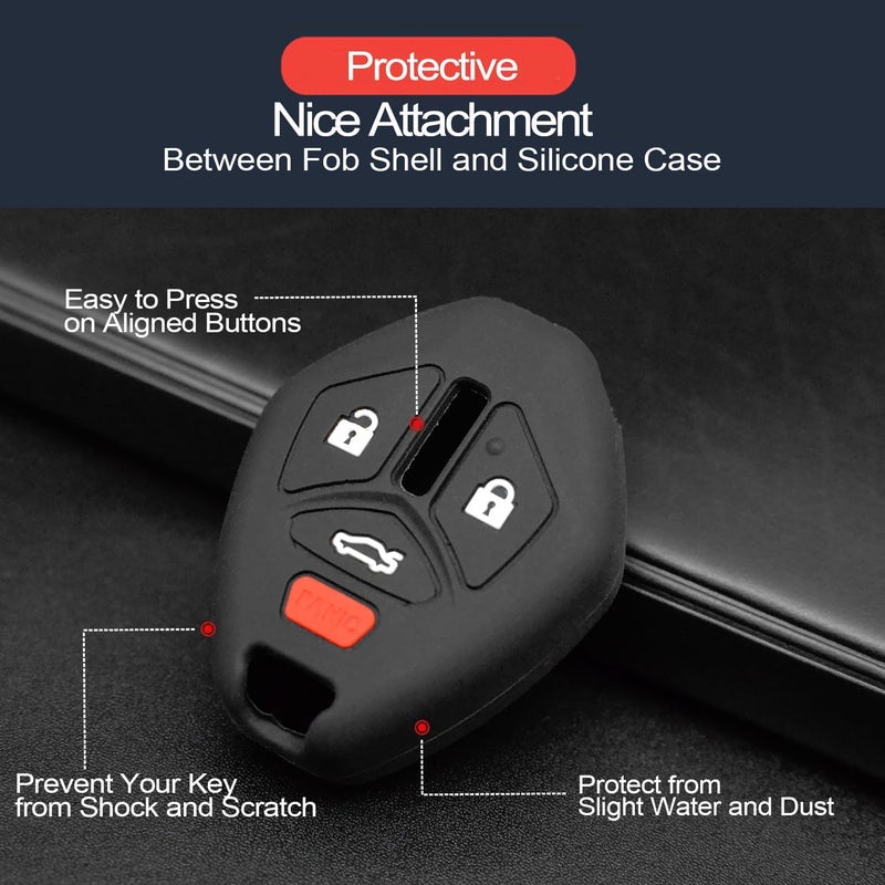 INFIPAR Silicone Key Fob Cover for Mitsubishi - Image 4