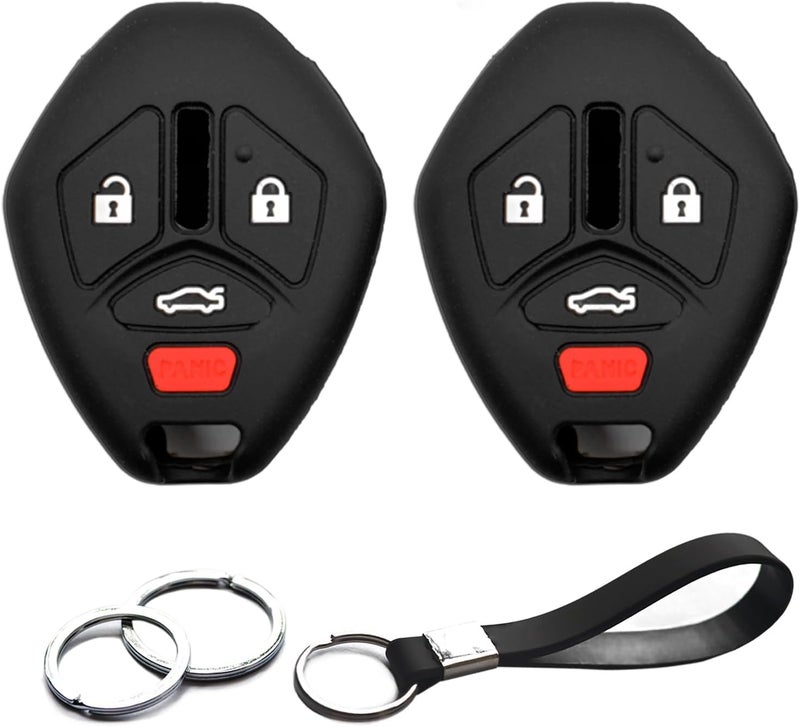 INFIPAR Silicone Key Fob Cover for Mitsubishi - Image 1