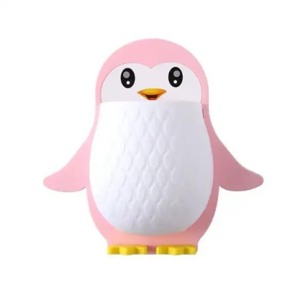 LEDHOLYT Penguin Storage Box Bedside Wall Toothbrush Holder Bedroom Phone Brackets Adhesive Wall Shelf Phone Holder Office Wall Organizer Pen Holder PPK24X9 - Image 1