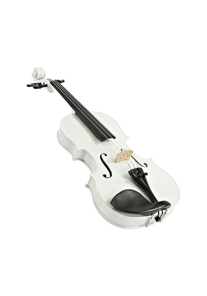 Megarya Handmade Indian Maplewood White 4/4 Violin with Case, Bow, Rosin - Beginner Friendly - Image 1