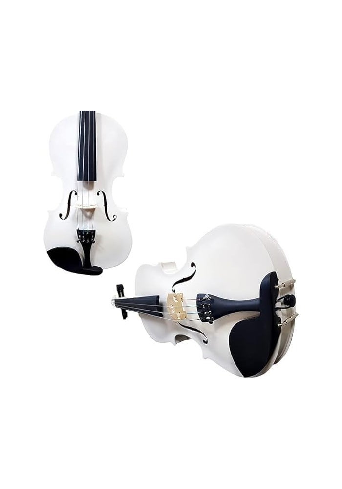 Megarya Handmade Indian Maplewood White 4/4 Violin with Case, Bow, Rosin - Beginner Friendly - Image 3