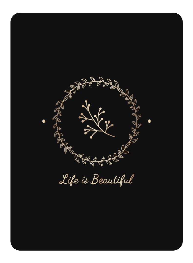 Theodor Protective Flip Case For Samsung Galaxy Tab S9 Plus With Trifold Stand Auto Wake Sleep Shockproof Cover Life is Beautiful - Image 1