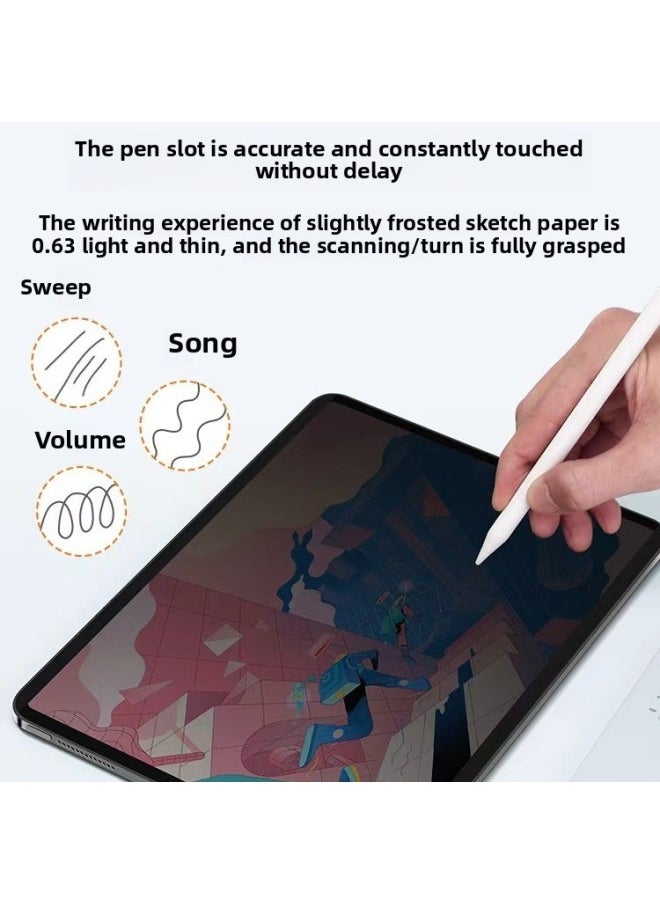 For Apple Ipad11 Flat 360-degree Anti-peep Film 10.2 Inch Four-sided Anti-peep Magnetic Film Air6 11 Inch-Color:Magnetic High-definition Anti-peep Film With Storage Bag Packaging Box (horizontal Screen Left And Right Anti-peep)-Dimensions:Ipad10.2 Inch