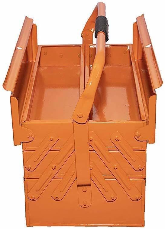 HORSE TOOLS Metal Tool Kit Box For GarageHousehold Commercial Useage Tool Box With Tray - Image 2