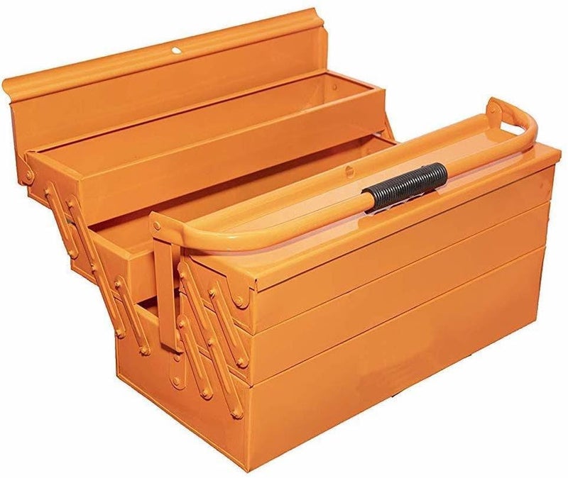 HORSE TOOLS Metal Tool Kit Box For GarageHousehold Commercial Useage Tool Box With Tray - Image 4