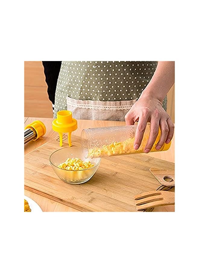 PROMASS - Stripper, ELECDON Corn Stripper, Fruit Vegetable Tools Stainless Steel Corn Cob Remover Cutter Shaver Kitchen Gadgets Accessories, for Cook beginner - Image 1
