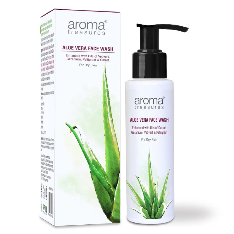 Aroma Treasures Aloe Vera Face Wash 100 Ml - Image 1