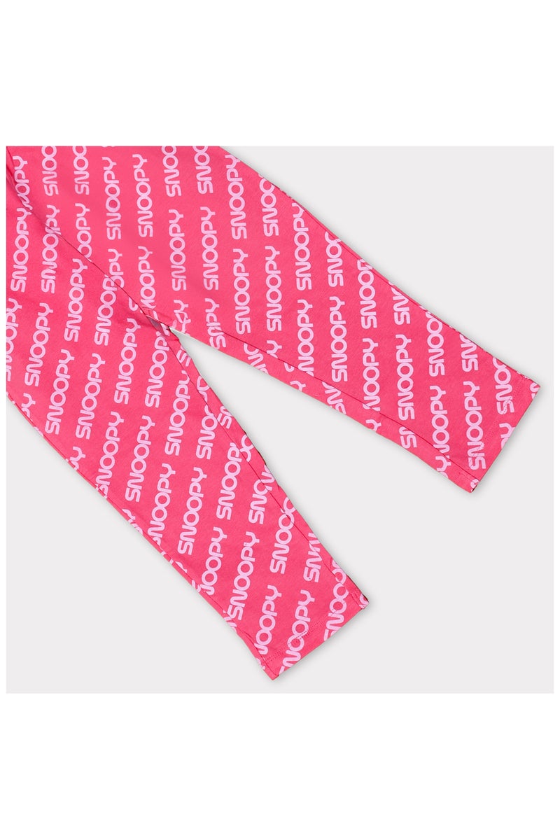 Peanuts Snoopy Loves Rainbow Girl's Full Sleeve 100% Cotton Nightwear - Image 5