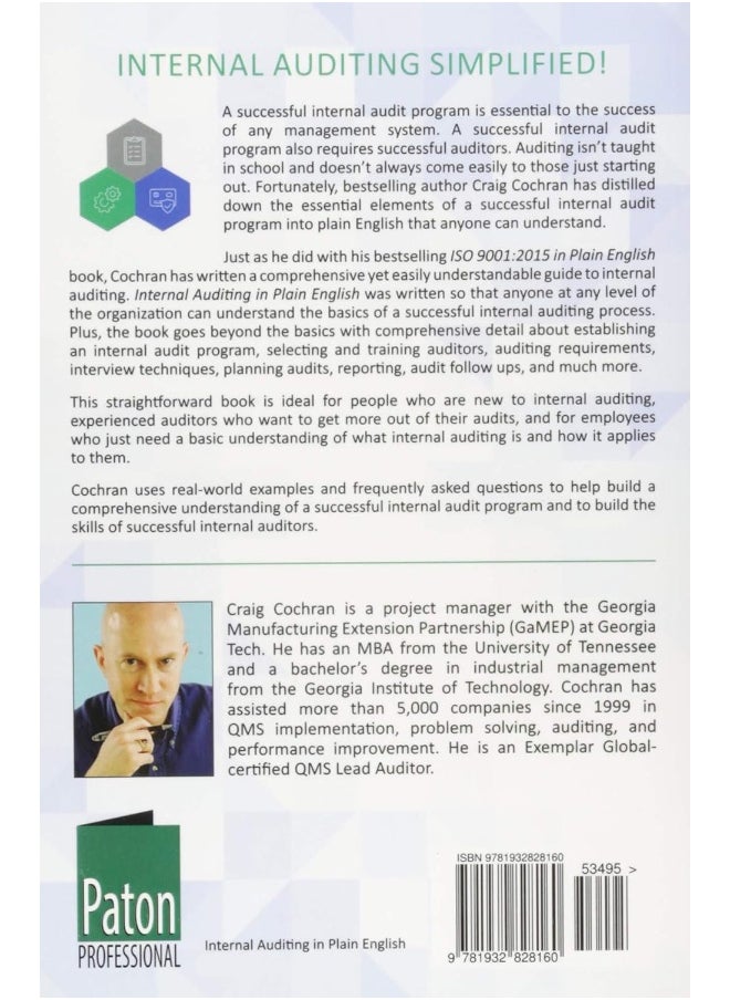 Paton Professional Internal Auditing in Plain English: A Simple Guide to Super Effective ISO Audits