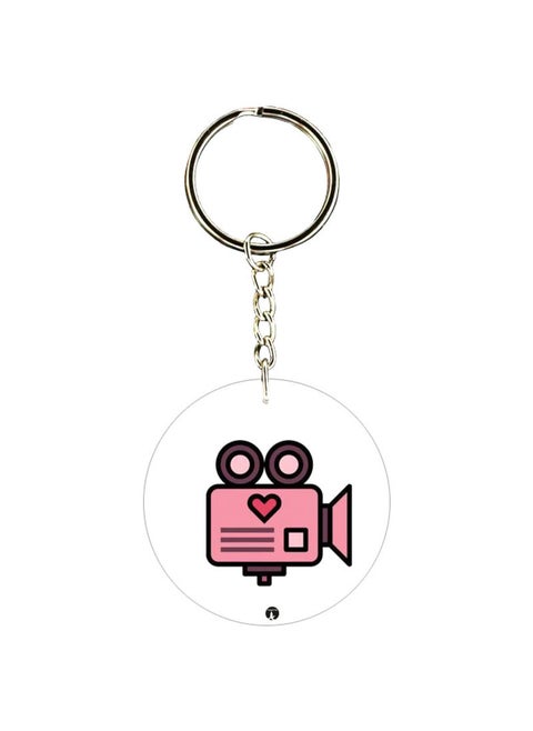 Video Recording Camera Printed Keychain