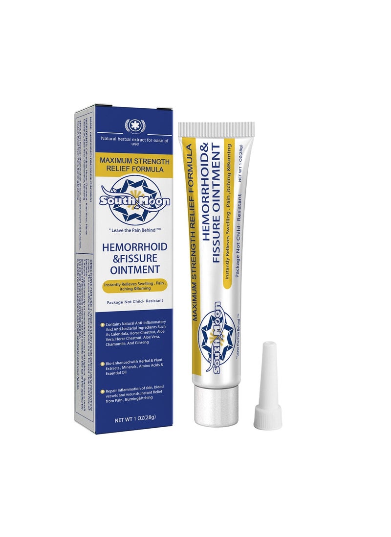 SOUTH MOON Doctor Hemorrhoid and Fissure Ointment Treatment with , Pure Aloe Vera, Amino Acids and Essential Oils and Minerals - Image 1