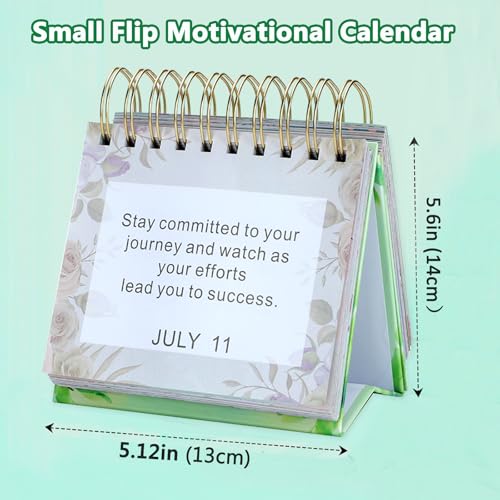 Aosemili Daily Inspirational Quote Calendar Desktop 2026 Motivational Calendar for Women Desk Daily Flip Calendar with Inspirational Quotes, Cute Desk Accessories Office Decor Positive Inspirational Gifts - Image 2