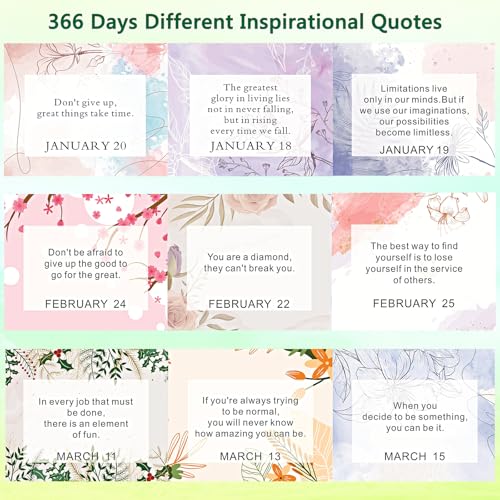 Aosemili Daily Inspirational Quote Calendar Desktop 2026 Motivational Calendar for Women Desk Daily Flip Calendar with Inspirational Quotes, Cute Desk Accessories Office Decor Positive Inspirational Gifts - Image 5