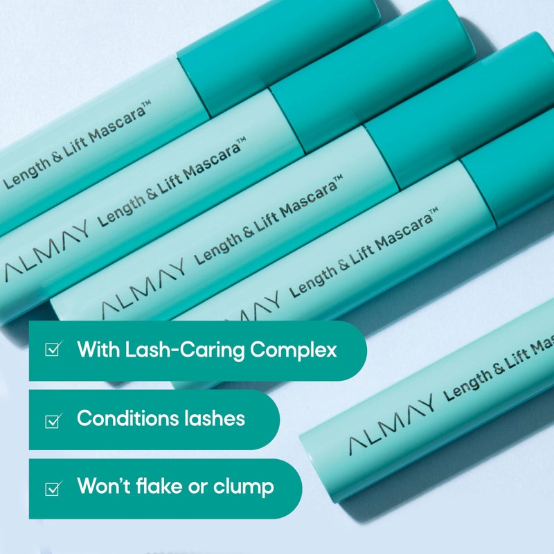 Almay Lengthening Mascara, Volume & Lift, Eye Makeup, Hypoallergenic and Fragrance Free (Packaging May Vary), 040 Waterproof Black, 0.24 fl oz - Image 3