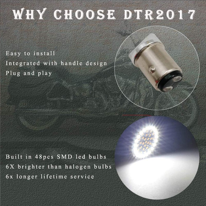 MotoParAcc أضواء إشارة الانعطاف LED 1157 MotoParAcc DTR2017 لدراجات هارلي النارية - Image 2