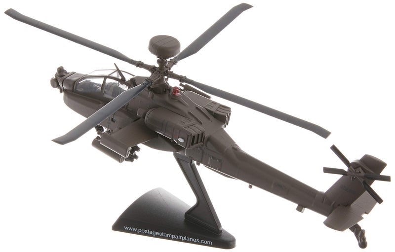 Daron Postage Stamp Boeing AH-64D Apache Longbow 1/100 Scale Diecast Display Model with Stand ,Medium - Image 2